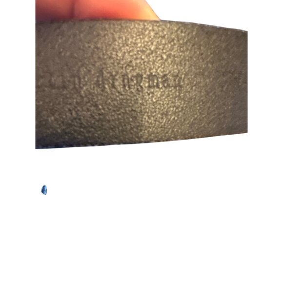 Martin Dingman Black Leather Belt W/ Solid Brass Buckle Made in USA 33 - Picture 9 of 9